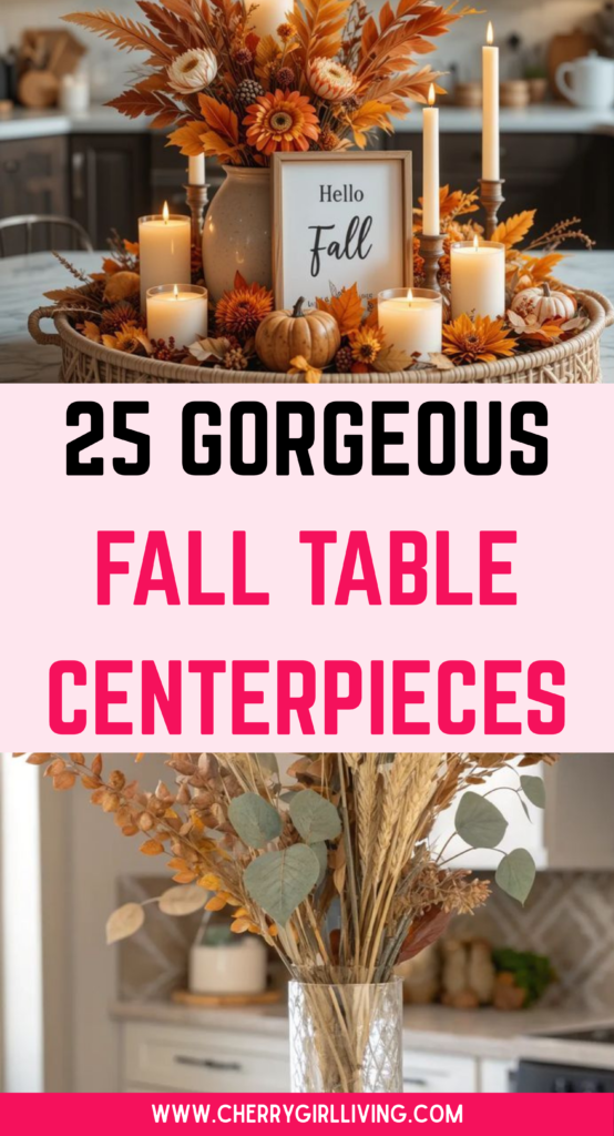 fall table centerpieces