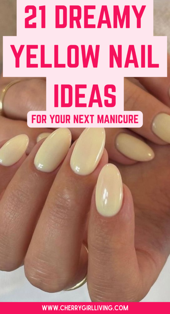 butter yellow nails