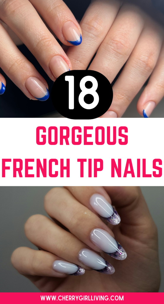 cute french tips nail ideas