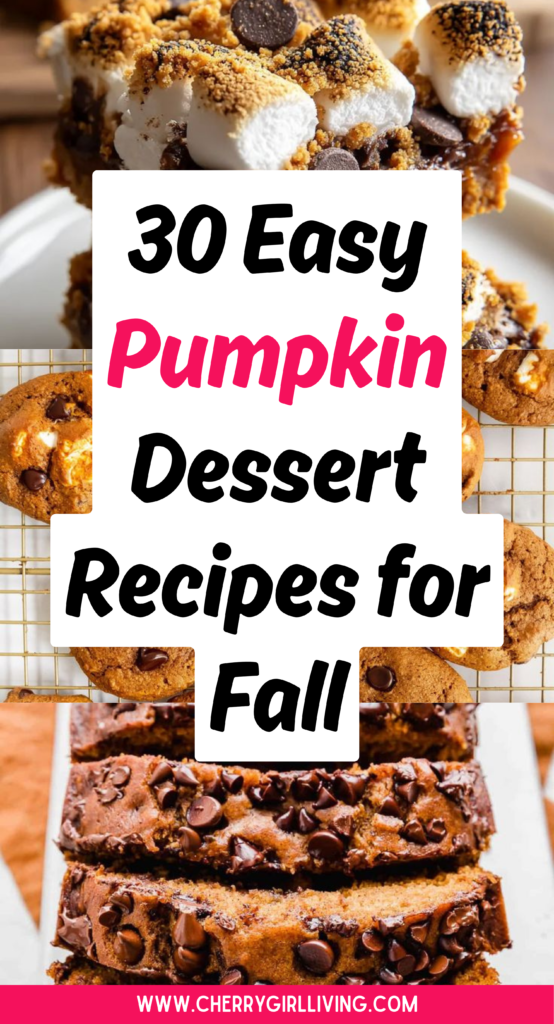 easy pumpkin desserts for fall