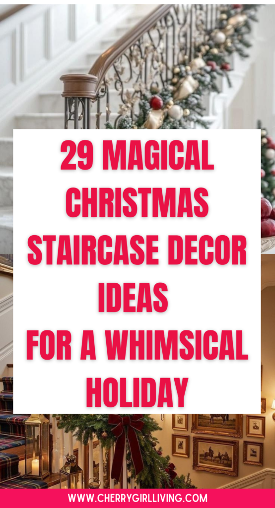 Christmas Staircase Decor Ideas