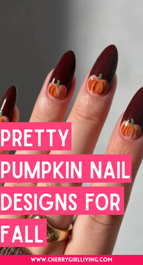 fall Pumpkin Nail designs