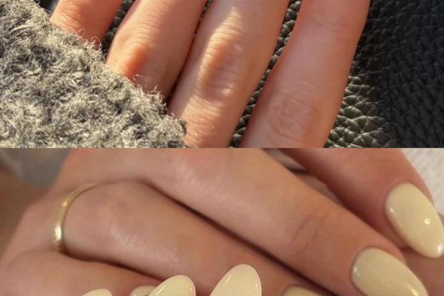butter yellow nails