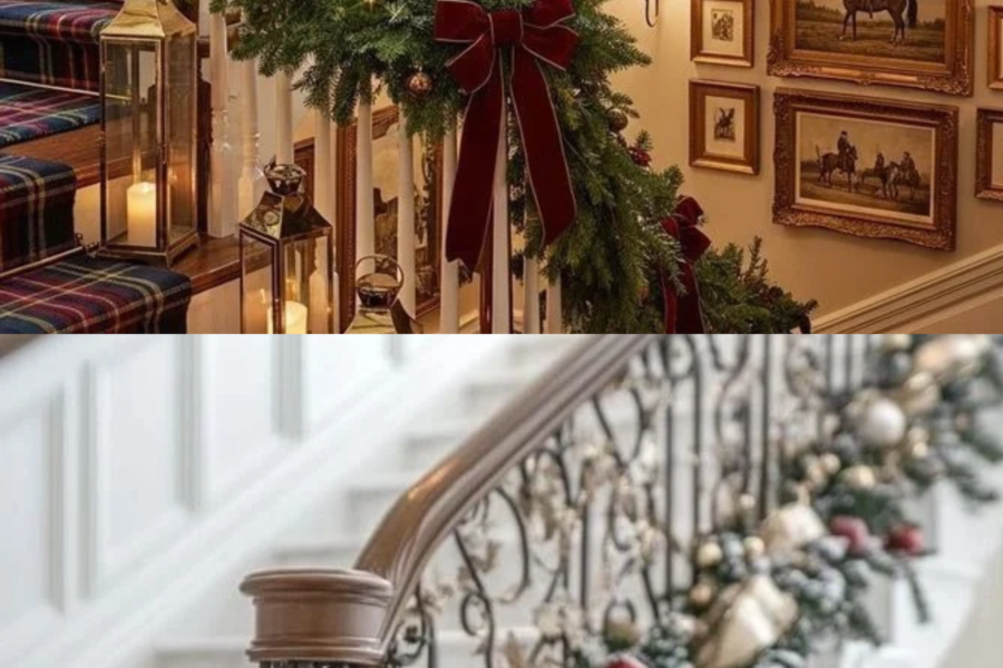 Christmas Staircase Decor Ideas