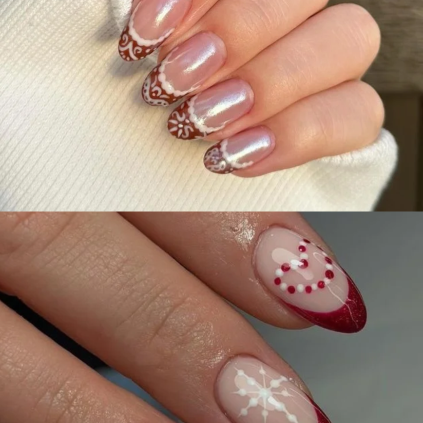Simple Christmas Nails Idea